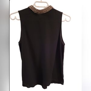 Rock & Shine Beaded High Neck Blouse size Small